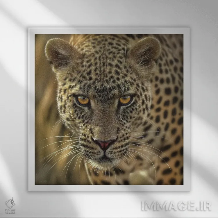 تابلو در تعقیب شکار اثر کالین بوگل - نمای قابدار سفید