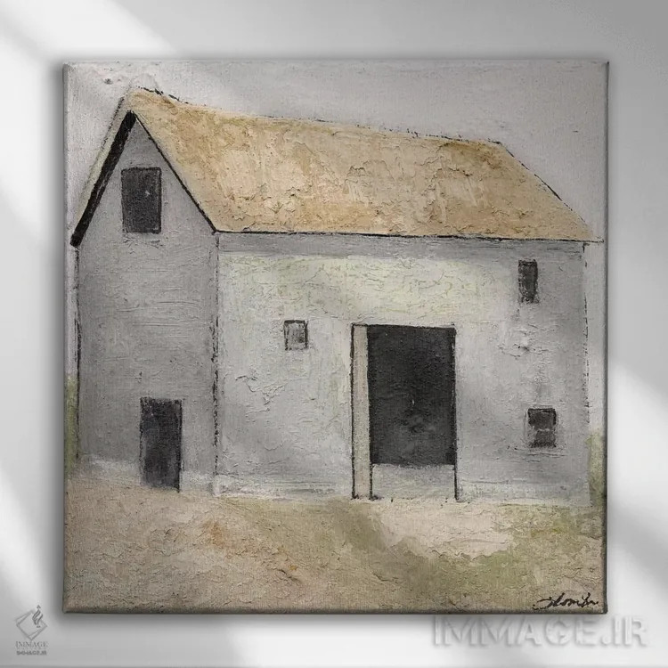 تابلو در مزرعه یک اثر جویس کومبز - نمای روبهرو روی دیوار