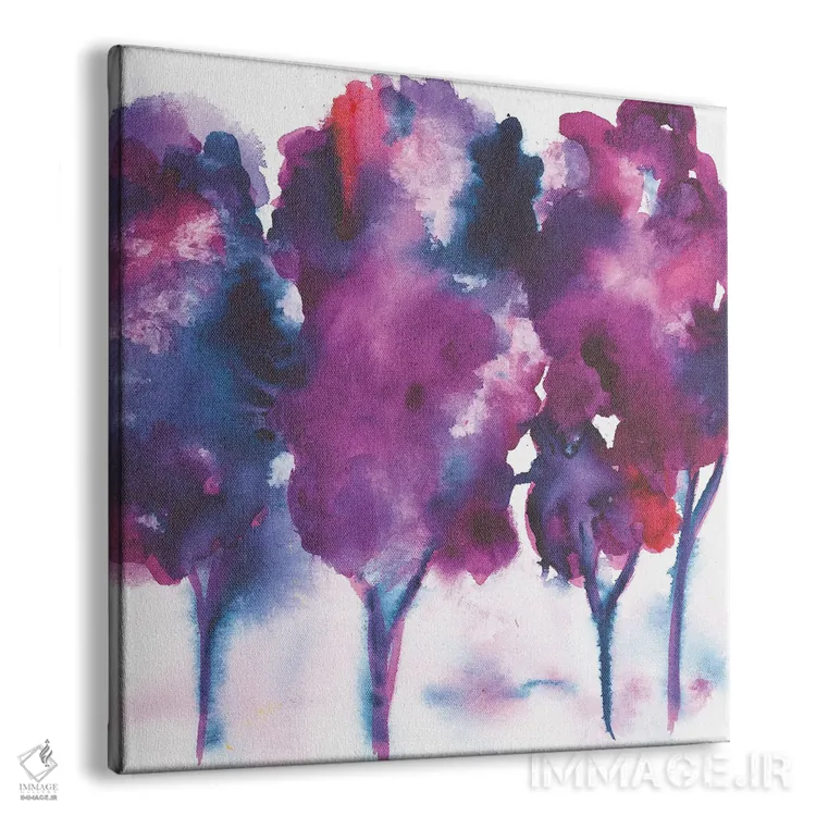 تابلو جنگل بادمجانی اثر جویس کومبز - نمای پرسپکتیو محصول