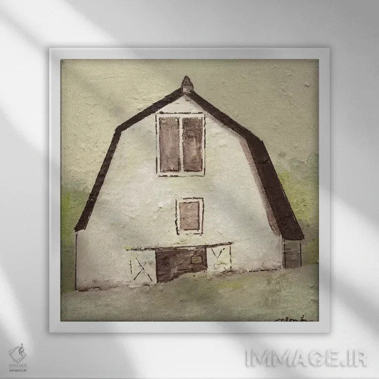 تابلو در مزرعه دو اثر جویس کومبز - نمای قابدار سفید