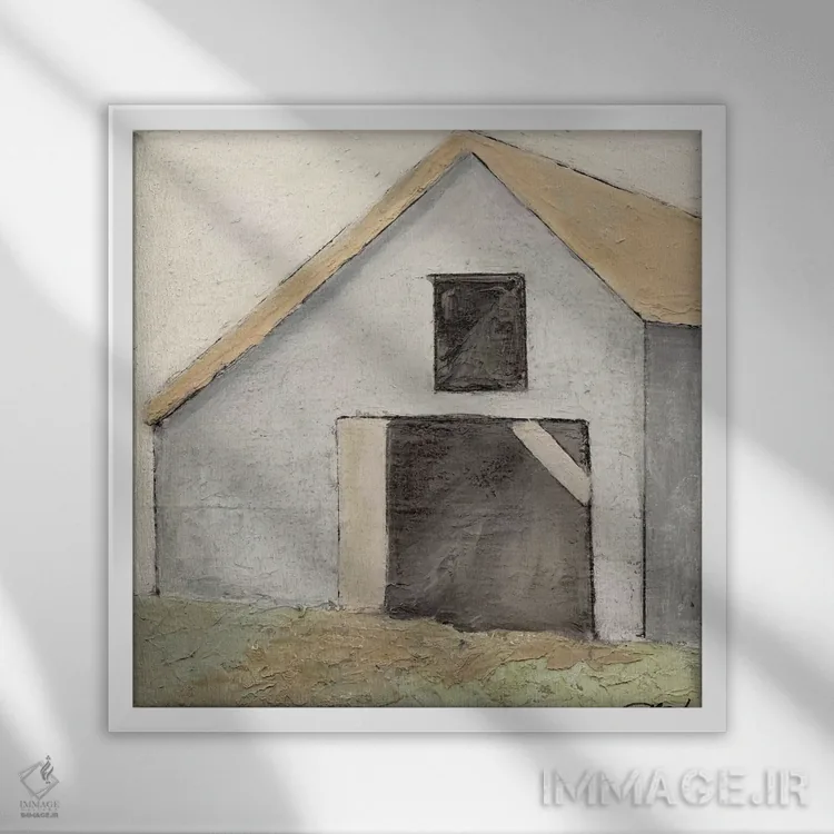 تابلو در مزرعه چهار اثر جویس کومبز - نمای قابدار سفید