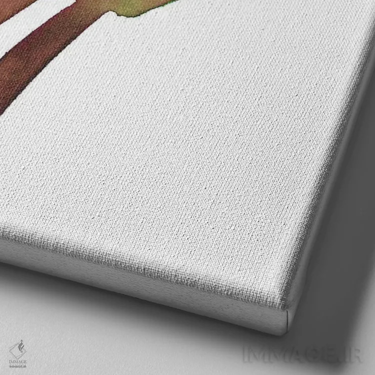 تابلو انعکاسات فصلی سوم اثر جویس کومبز - نمای نزدیک بافت بوم