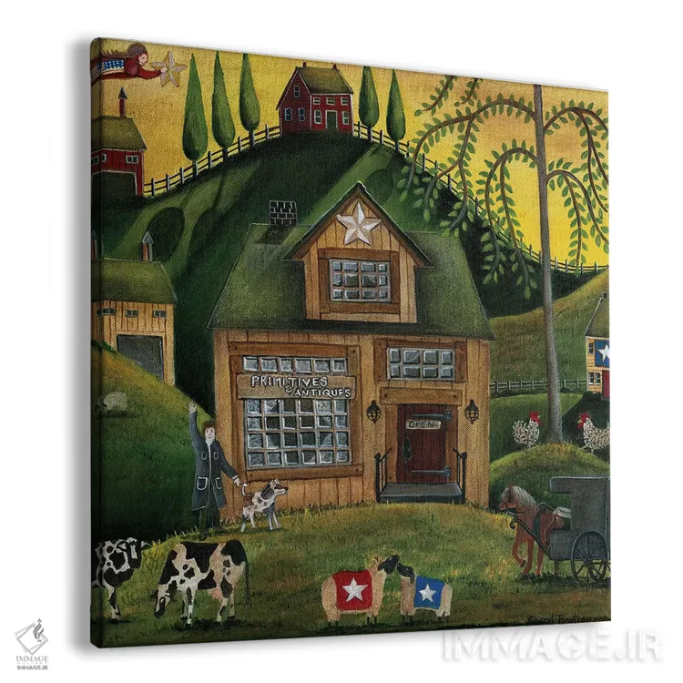 تابلو آثار بدوی و عتیقه لانگ ۲۰۱۸ اثر شریل بارتلی - نمای پرسپکتیو محصول