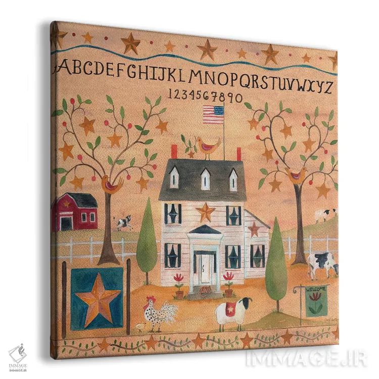 تابلو نمونهکار مزرعه پرنده ستاره اثر شریل بارتلی - نمای پرسپکتیو محصول