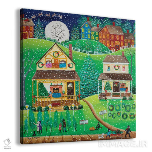 تابلو اولین برف اثر شریل بارتلی - نمای پرسپکتیو محصول