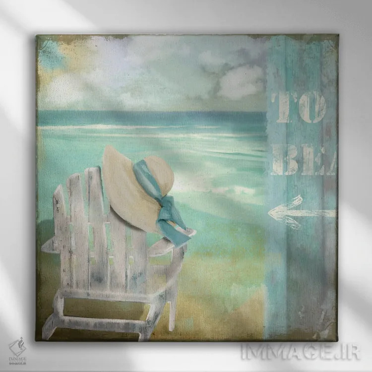 تابلو در کنار دریا I اثر ساشا - نمای روبهرو روی دیوار