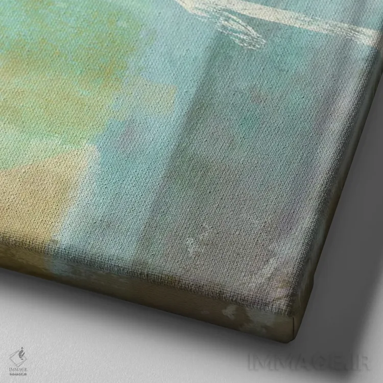 تابلو در کنار دریا I اثر ساشا - نمای نزدیک بافت بوم