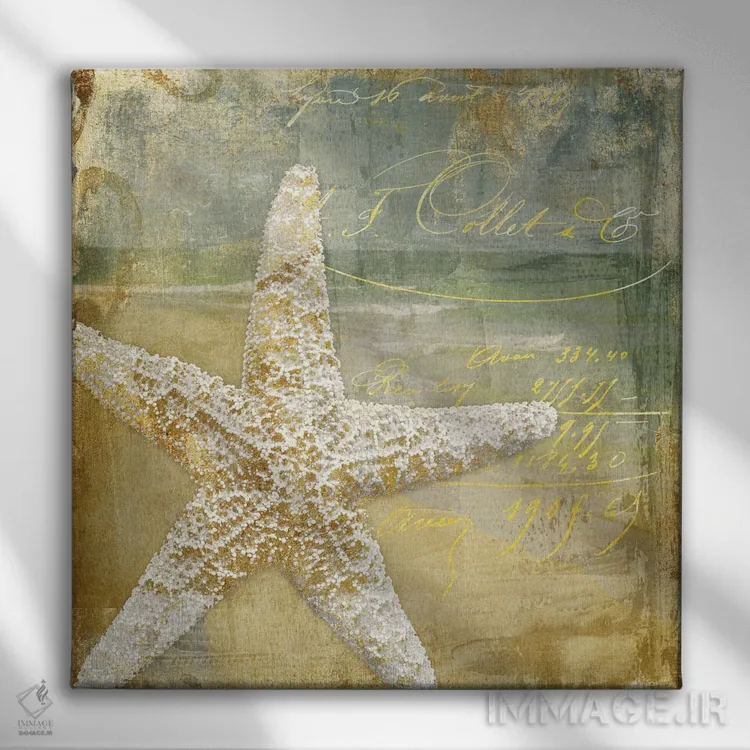 تابلو دریای طلایی IV اثر ساشا - نمای روبهرو روی دیوار