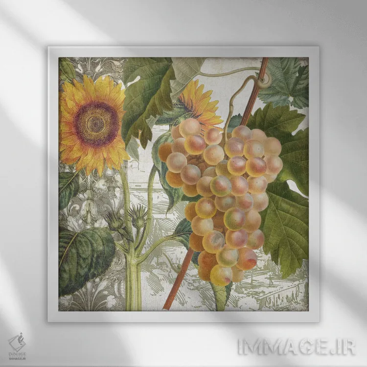 تابلو دولچتو IV (نوعی شراب) اثر ساشا - نمای قابدار سفید