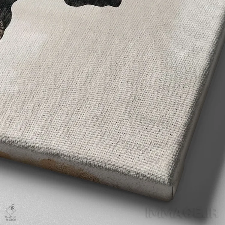 تابلو وحشی شدن V اثر ساشا - نمای نزدیک بافت بوم