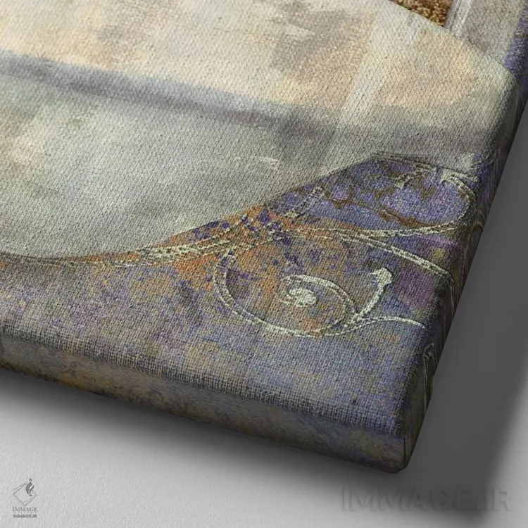 تابلو حمام I (به فرانسوی) اثر ساشا - نمای نزدیک بافت بوم