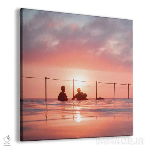 تابلو شنا در طلوع خورشید اثر شارلوت کرد - نمای پرسپکتیو محصول