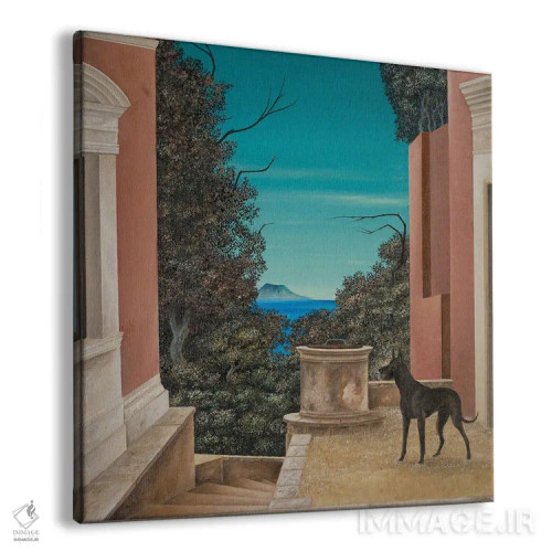 تابلو سگ سیاه اثر چکو مارینیلو - نمای پرسپکتیو محصول