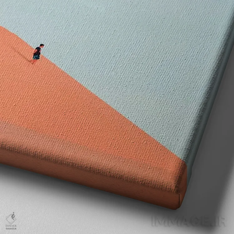 تابلو مورچهها اثر شارلوت کرد - نمای نزدیک بافت بوم