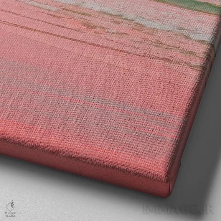 تابلو مینیاتورها اثر شارلوت کرد - نمای نزدیک بافت بوم