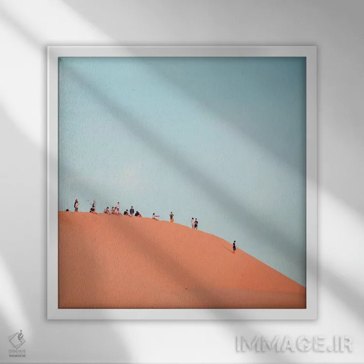 تابلو مورچهها اثر شارلوت کرد - نمای قابدار سفید