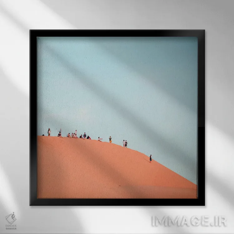 تابلو مورچهها اثر شارلوت کرد - نمای قابدار مشکی