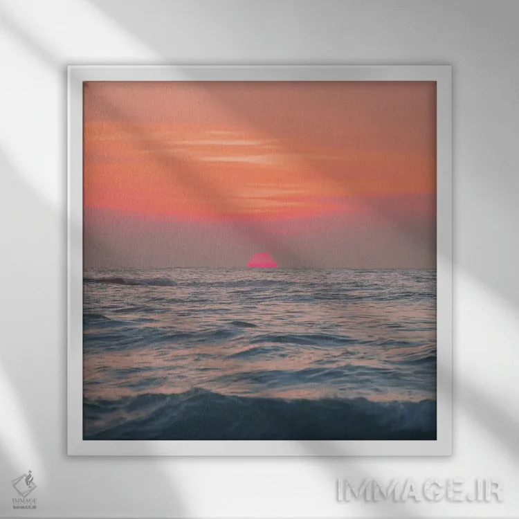 تابلو طلوع طلوع اثر شارلوت کرد - نمای قابدار سفید