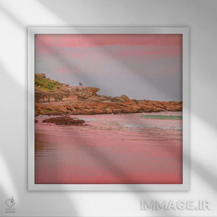 تابلو مینیاتورها اثر شارلوت کرد - نمای قابدار سفید