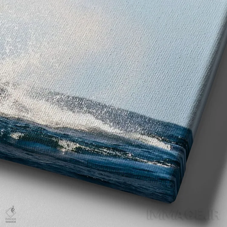 تابلو دمها رو به بالا اثر شارلوت کرد - نمای نزدیک بافت بوم