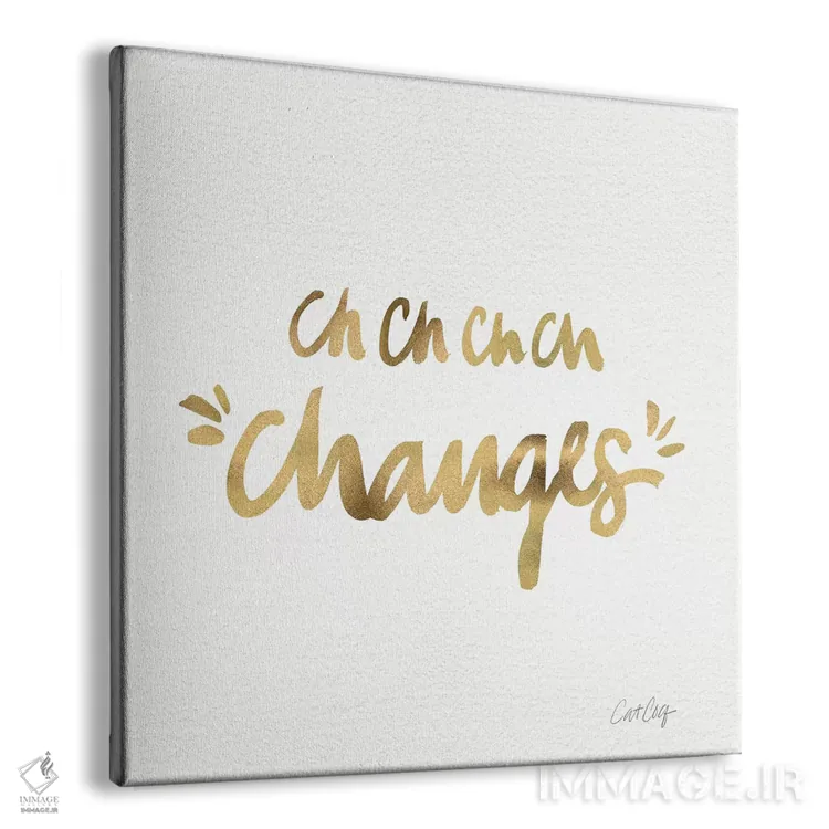 تابلو تغییرات طلایی اثر کت کوکیلت - نمای پرسپکتیو محصول