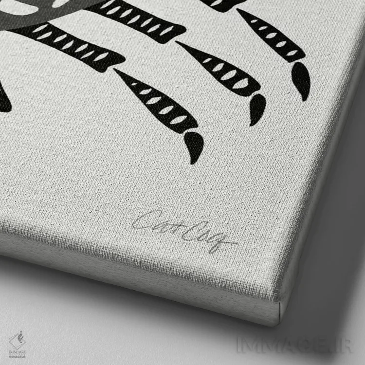 تابلو خرچنگ خاکستری اثر کت کوکیلت - نمای نزدیک بافت بوم