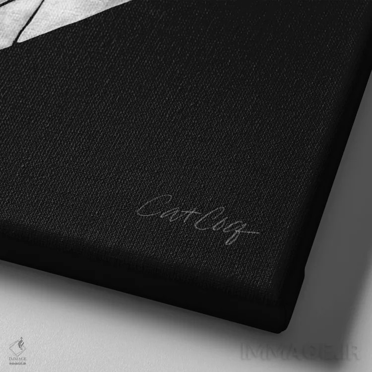 تابلو الماس اثر کت کوکیلت - نمای نزدیک بافت بوم