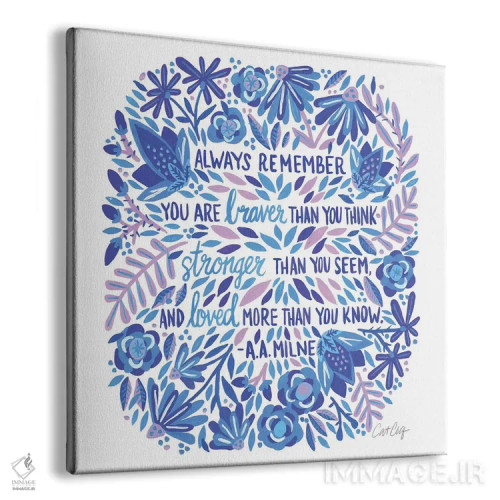 تابلو Indigo,همیشه به یاد داشته باش، نیلی اثر کت کوکیلت - نمای پرسپکتیو محصول