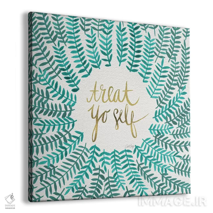 تابلو Mint,به خودت برس، نعناعی اثر کت کوکیلت - نمای پرسپکتیو محصول