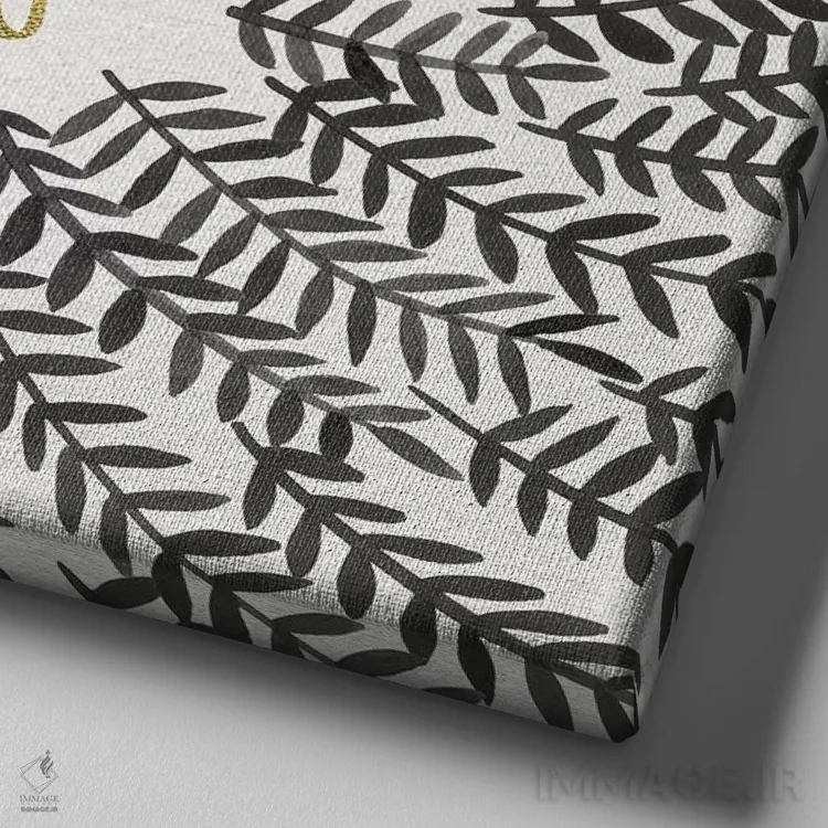 تابلو Grey,به خودت برس، خاکستری اثر کت کوکیلت - نمای نزدیک بافت بوم