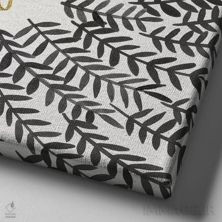 تابلو Grey,به خودت برس، خاکستری اثر کت کوکیلت - نمای نزدیک بافت بوم