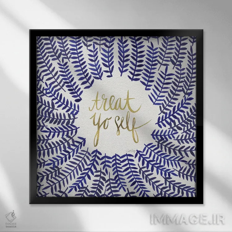 تابلو Navy,به خودت برس، سرمهای اثر کت کوکیلت - نمای قابدار مشکی