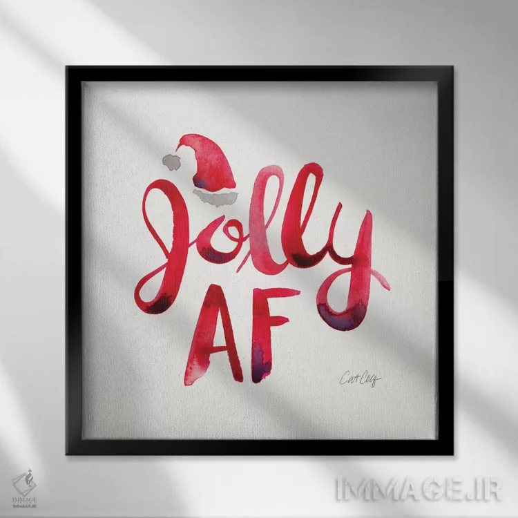 تابلو قرمز اثر کت کوکیلت - نمای قابدار مشکی