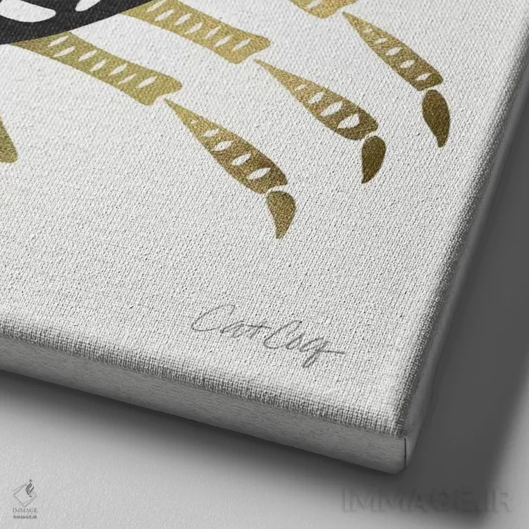 تابلو خرچنگ مشکی طلایی اثر کت کوکیلت - نمای نزدیک بافت بوم