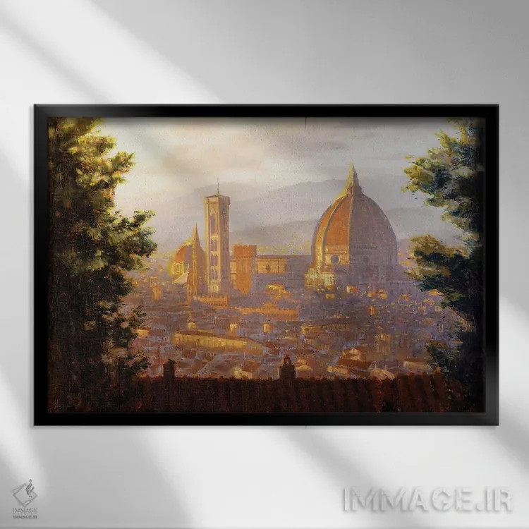 تابلو Italy,فلورانس، ایتالیا اثر کریستوفر کلارک - نمای قابدار مشکی
