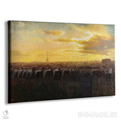 تابلو بامهای پاریس اثر کریستوفر کلارک - نمای پرسپکتیو محصول