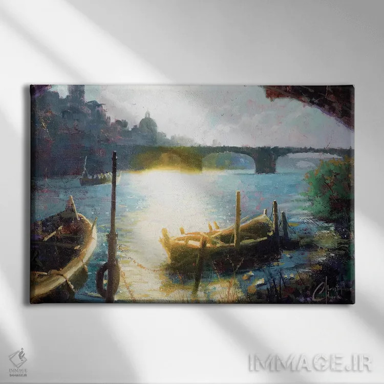 تابلو رازهای فلورانس اثر کریستوفر کلارک - نمای روبهرو روی دیوار