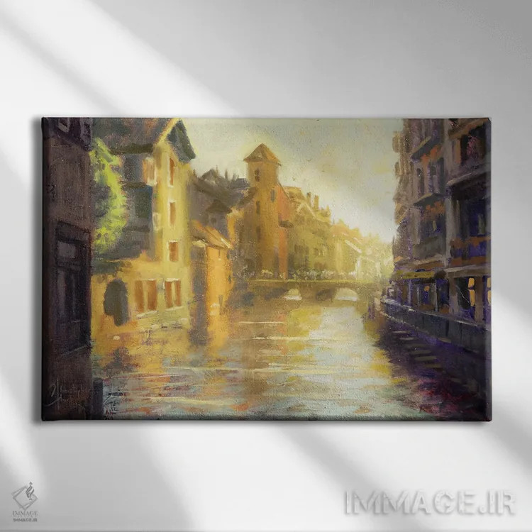 تابلو France,آنه، فرانسه اثر کریستوفر کلارک - نمای روبهرو روی دیوار
