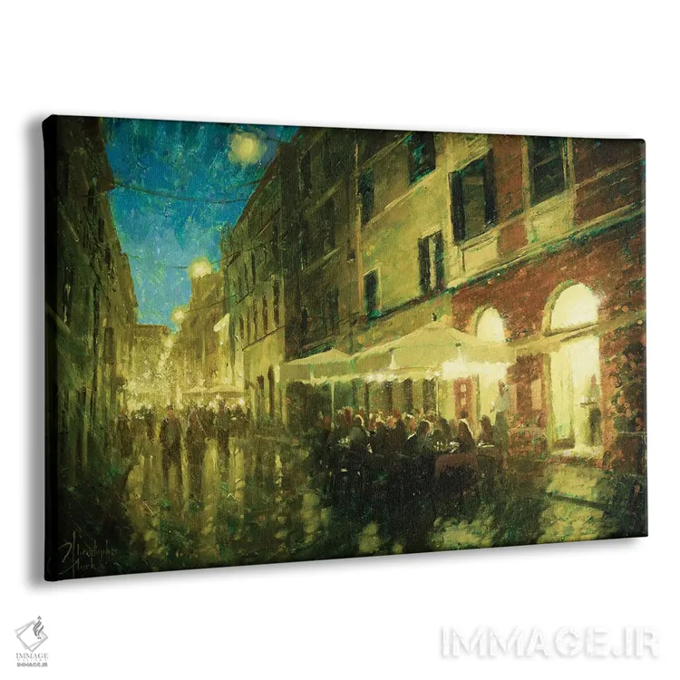 تابلو کافه رم برای شام اثر کریستوفر کلارک - نمای پرسپکتیو محصول