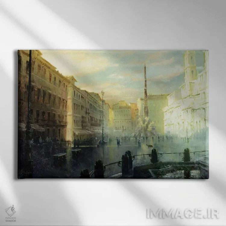 تابلو رم (ایتالیا) اثر کریستوفر کلارک - نمای روبهرو روی دیوار