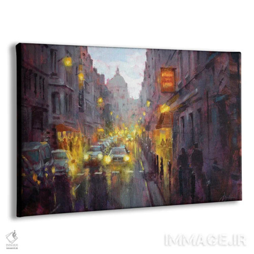 تابلو گرگ و میش در پاریس اثر کریستوفر کلارک - نمای پرسپکتیو محصول