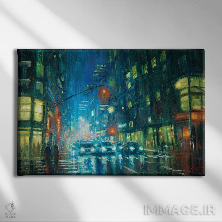 تابلو Street I,نیویورک، خیابان I اثر کریستوفر کلارک - نمای روبهرو روی دیوار