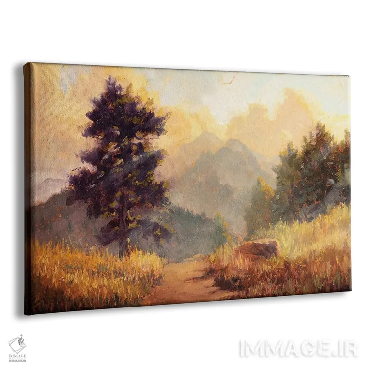 تابلو نور خورشید کوهستان اثر کریستوفر کلارک - نمای پرسپکتیو محصول