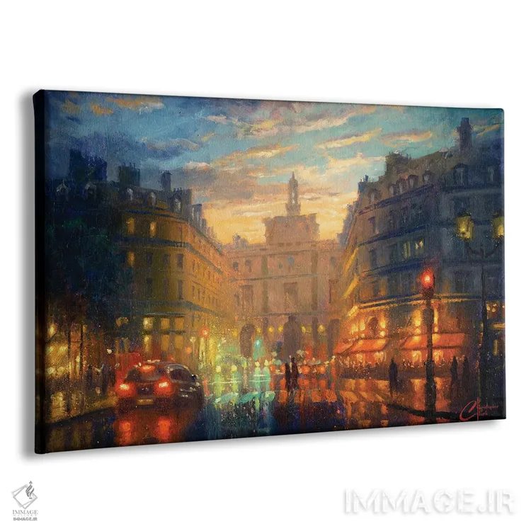 تابلو Hotel Du Louvre,پاریس، هتل دو لوور اثر کریستوفر کلارک - نمای پرسپکتیو محصول