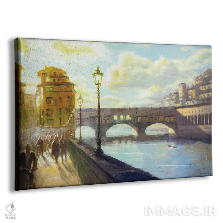 تابلو پونته وکیو فلورانس اثر کریستوفر کلارک - نمای پرسپکتیو محصول