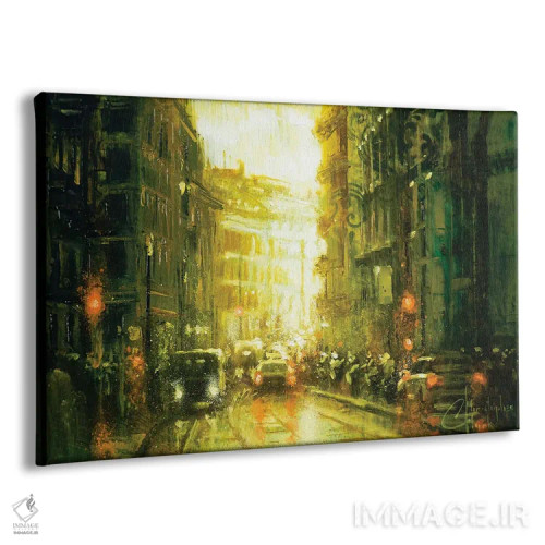 تابلو خیابان میلان اثر کریستوفر کلارک - نمای پرسپکتیو محصول