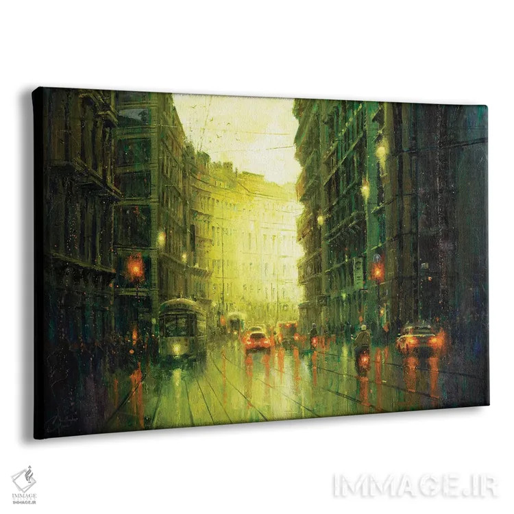 تابلو Large,خیابان میلان (سایز بزرگ) اثر کریستوفر کلارک - نمای پرسپکتیو محصول