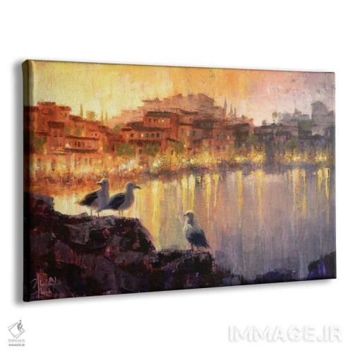 تابلو بندر فرانسه II اثر کریستوفر کلارک - نمای پرسپکتیو محصول