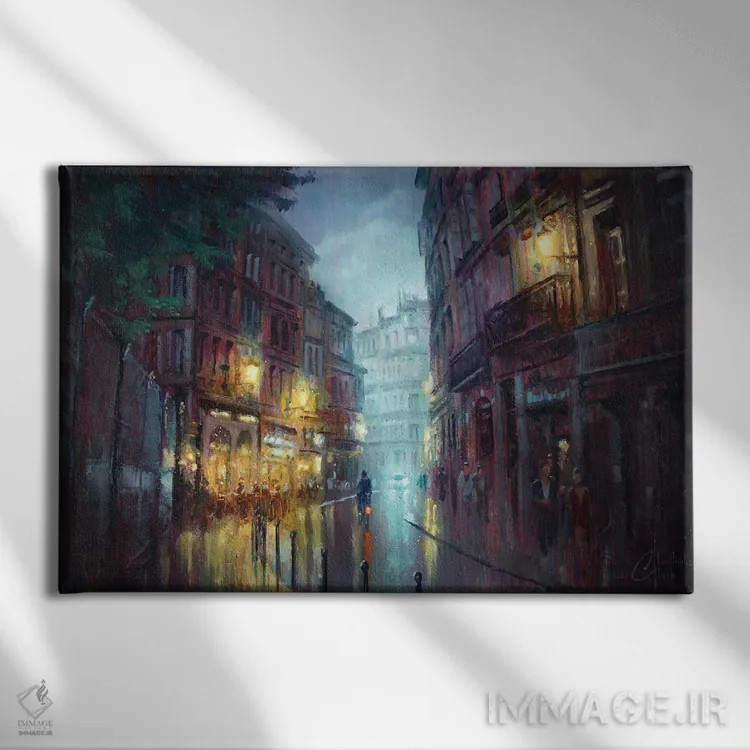 تابلو خیابان تولوز اثر کریستوفر کلارک - نمای روبهرو روی دیوار