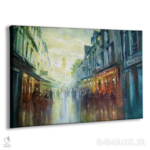 تابلو خیابان اونفلور اثر کریستوفر کلارک - نمای پرسپکتیو محصول